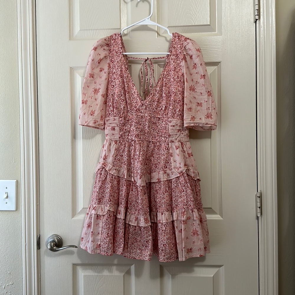 American Eagle Ruched Fit&Flare Mini Dress